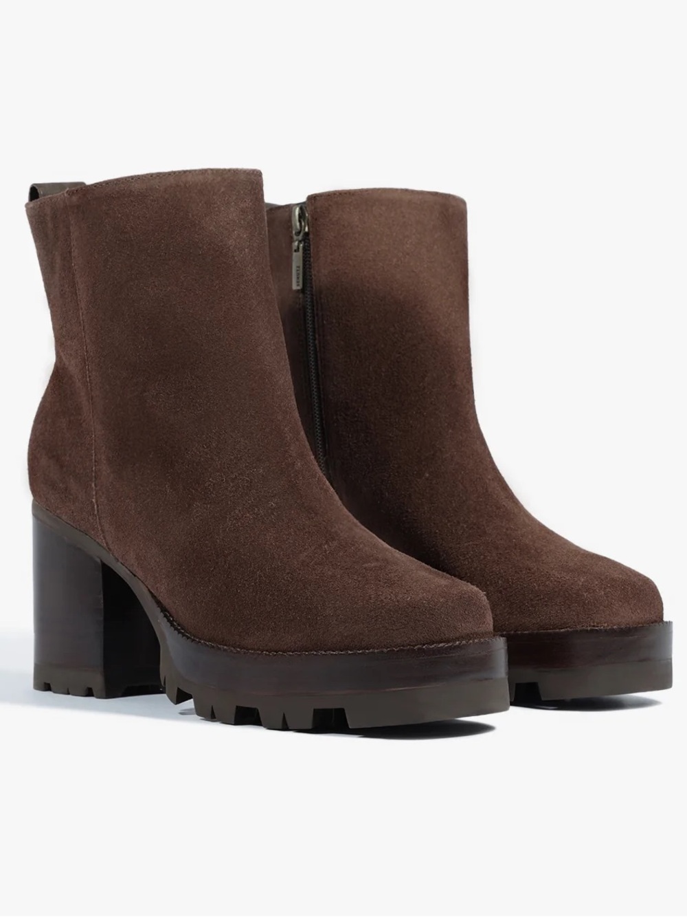 NEW Schutz 240 Suede Bootie in Root Brown